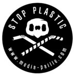 stop plastic logo média paille